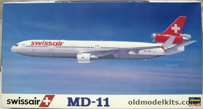 Hasegawa 1/200 MD-11 Swissair, LT12 plastic model kit